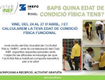 Activitat gratuïta. Valoració de l'Edat de Condició Física